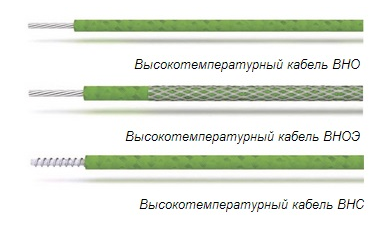 Высокотемпературные кабели ВНО, ВНОЭО, ВНС