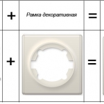 Выключатель 2-клавишный 1Е31801300 Цвет бежевый. Подсветка_фото_2