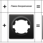 Выключатель 1-клавишный 1Е31701303 Цвет черный. Подсветка_фото_2